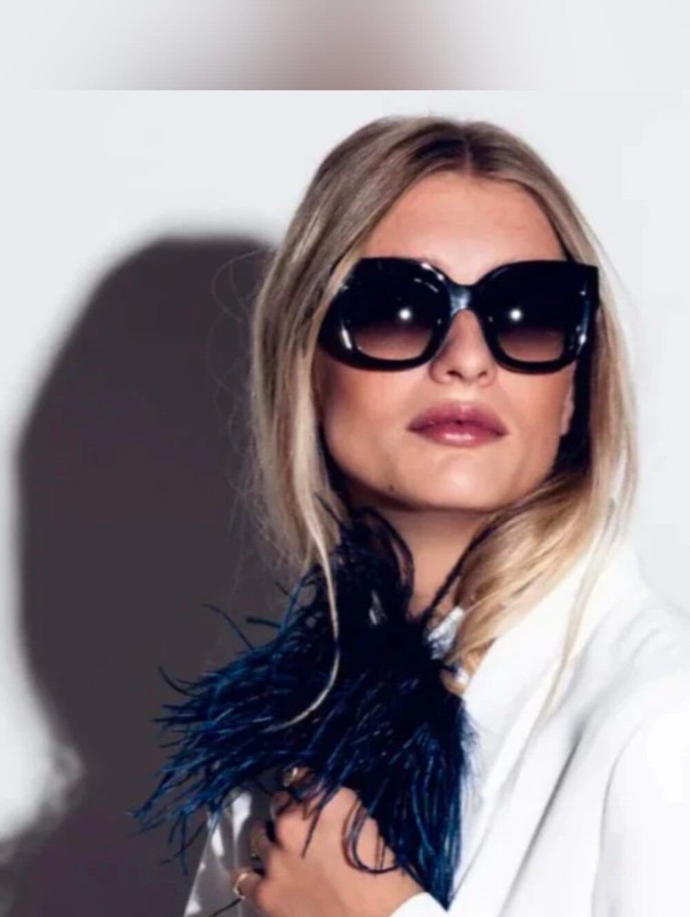 Black Oversized Gradient Lens Sunglasses - Progressives, prescription Glasses